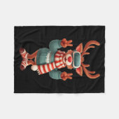 Cool Virtual Reality Reindeer Costume For Adults A フリースブランケット (正面(横))