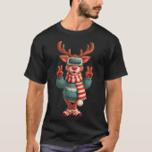 Cool Virtual Reality Reindeer Costume For Adults A Tシャツ (正面)