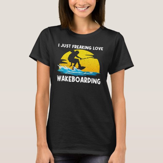 Cool Wakeboarding For Men Women Wakeboard Wakeboar Tシャツ (正面)