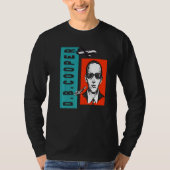 Cool Wanted D B Cooper Sketch Cryptid Urban Legend Tシャツ (正面)