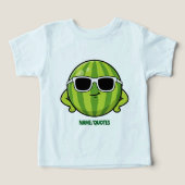 Cool Watermelon Sunglasses Cartoon Graphic (デザイン正面)