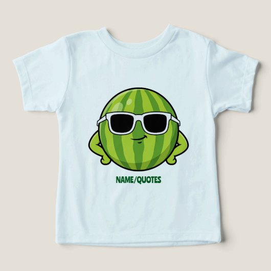Cool Watermelon Sunglasses Cartoon Graphic (デザイン正面)