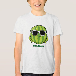 Cool Watermelon Sunglasses Cartoon Graphic トライブレンドＴシャツ