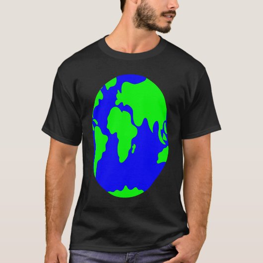 Cool Wear World Map Outfit Graphic Style Tees & Co Tシャツ (正面)