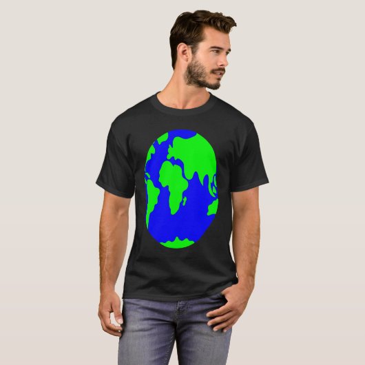 Cool Wear World Map Outfit Graphic Style Tees & Co Tシャツ (正面フル)