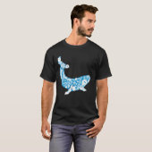 Cool Whale Made Of Nature Elements Ocean Tシャツ (正面フル)