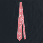 Cool White Retro Tennis Racquets Pattern Pink Neck ネクタイ<br><div class="desc">White and Pink Tennis Rackets Pattern For Him | Summer Tennis Court. Gift for tennis player, white racquet tennis match on a background. Personalized Gift for a tennis player. Trendy tennis players home decor. Trendy modern tennis player gifts. Cool retro modern gift for your school tennis coach or school tennis...</div>