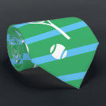 Cool White Tennis Racquets Pattern Stripes Green  ネクタイ<br><div class="desc">White and green stripes Tennis Rackets Pattern For Him | Summer Tennis Court. Gift for tennis player, white racquet tennis match on a green background. Personalized Gift for a tennis player. Trendy tennis players home decor. Trendy modern tennis player gifts. Cool retro modern gift for your school tennis coach or...</div>