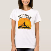 Cool Wild Reader Sunset Mountain Tシャツ (正面)
