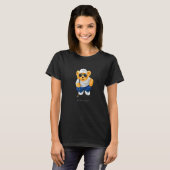 Cool Wild Teddy Bear Playing Golf Style Illustrati Tシャツ (正面フル)