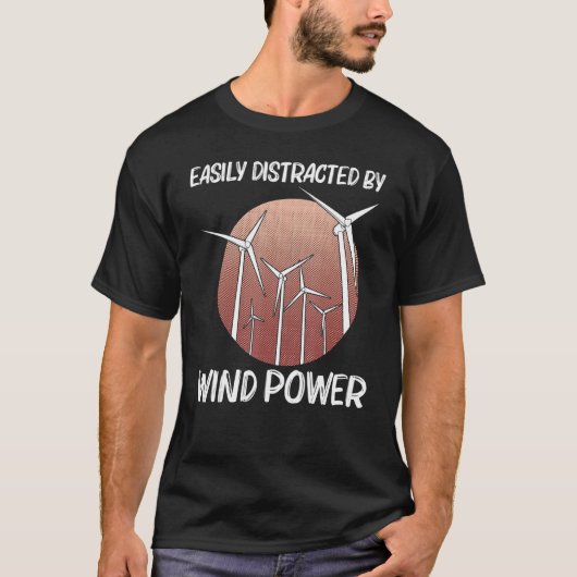 Cool Wind Power For Men Women Wind Turbine Renewab Tシャツ (正面)