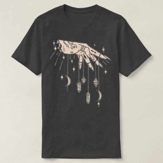 Cool Witches Design Of A Tattooed Hand With Crysta Tシャツ (デザイン正面)