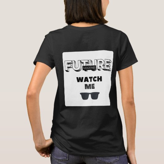 Cool Witty Design Future Legend Tシャツ (裏面)