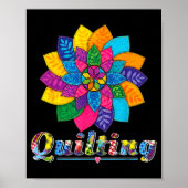 Cool Women Quilting Sewing Love Quilt Patterns Qui ポスター (正面)