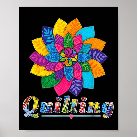 Cool Women Quilting Sewing Love Quilt Patterns Qui ポスター (正面)