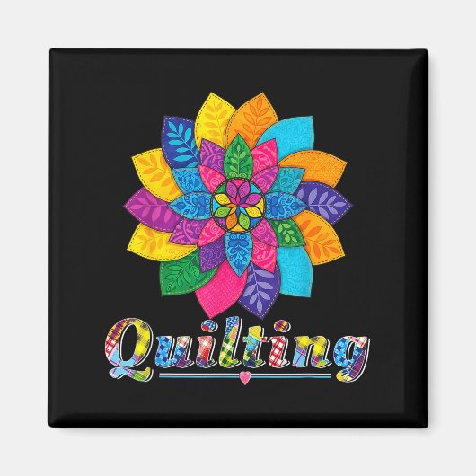 Cool Women Quilting Sewing Love Quilt Patterns Qui マグネット (正面)