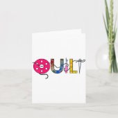 Cool Womens Quilt Quilting Sewing Hobby Crafter Gi カード (正面)