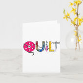 Cool Womens Quilt Quilting Sewing Hobby Crafter Gi カード (黄色い花)