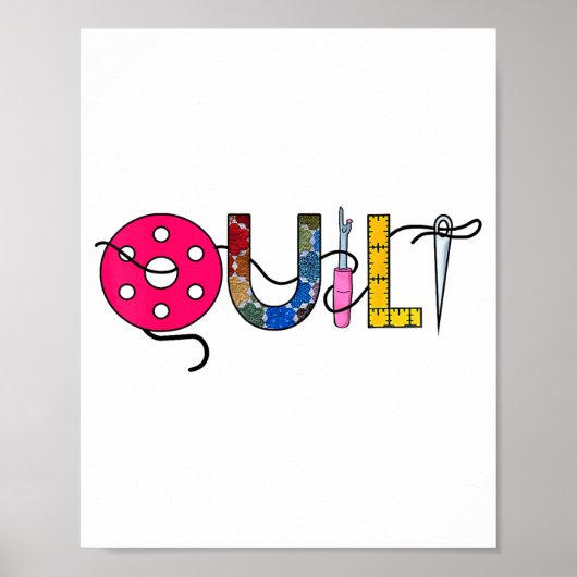 Cool Womens Quilt Quilting Sewing Hobby Crafter Gi ポスター (正面)