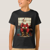 Cool Workshop Santa Claus With Wrenches Tool Costu Tシャツ (正面)