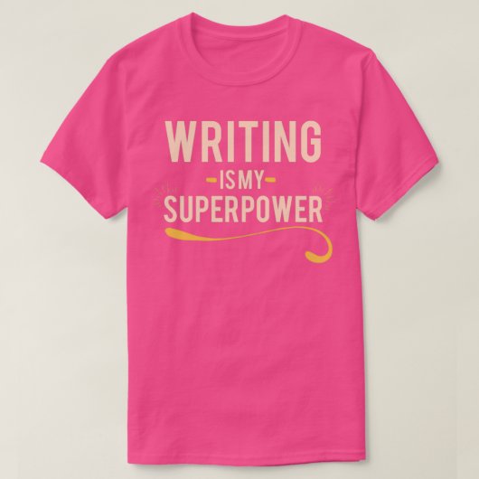 Cool Writing Is My Superpower gift Tシャツ (デザイン正面)