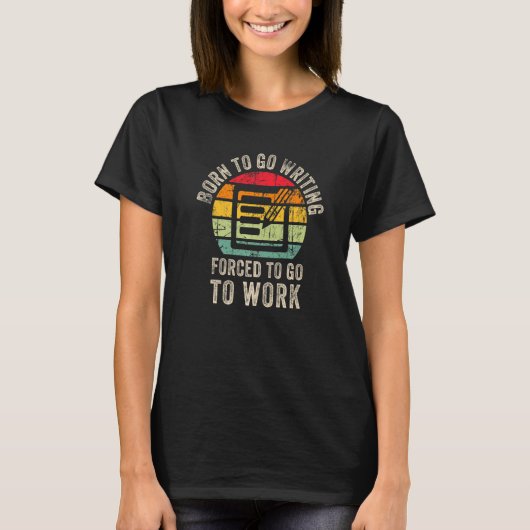 Cool Writing Writer Graphic Writing Write Men Wome Tシャツ (正面)