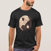 Cool Yin Yang Dog  Cute Labrador Tシャツ (正面)