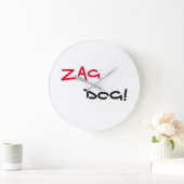 Cool Zag Dog Quartz Wall Clock ラージ壁時計 (ホーム)