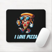 Cool Zza Slice Funny Food Lovers Kids Men And Wome マウスパッド (マウス)