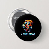 Cool Zza Slice Funny Food Lovers Kids Men And Wome 缶バッジ (正面&裏面)