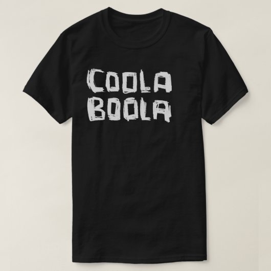 Coola Boola Dublinの俗語 Tシャツ (デザイン正面)