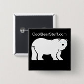 CoolBearStuff.com 缶バッジ (正面&裏面)