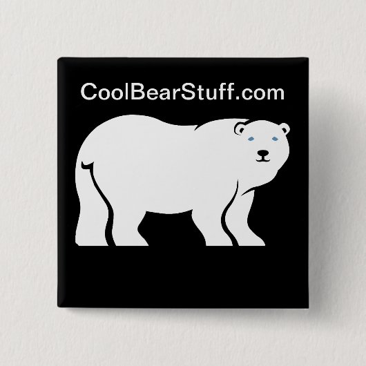 CoolBearStuff.com 缶バッジ (正面)