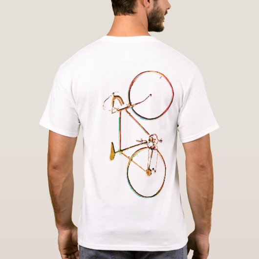 coolbike graphic.bicycle for スタイリッシュバイクもしくは自転車に乗る人 tシャツ (裏面)
