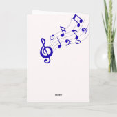 Coole Einladungskarte Du bist eingeladen mit Musik カード (裏面)