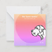 coole grün lila GRAPHIC DESIGN Note Card ノートカード (正面)