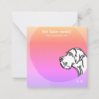 coole grün lila GRAPHIC DESIGN Note Card ノートカード