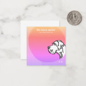 coole grün lila GRAPHIC DESIGN Note Card ノートカード (正面/裏面インサイチュ)