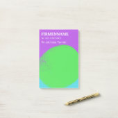 coole grün lila Klebezettel Terminerinnerung ポストイット (デスク上)