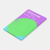 coole grün lila Klebezettel Terminerinnerung ポストイット (アングル)