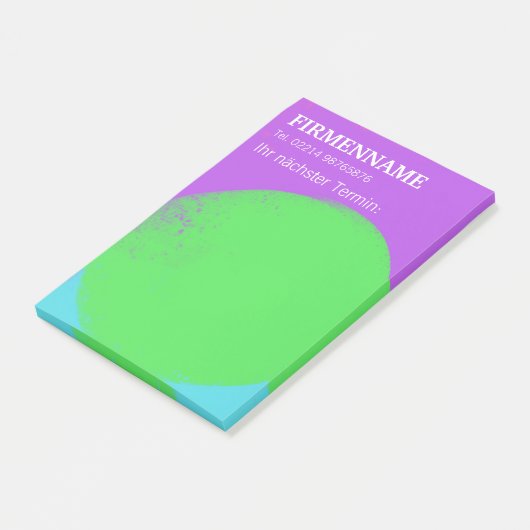 coole grün lila Klebezettel Terminerinnerung ポストイット (アングル)