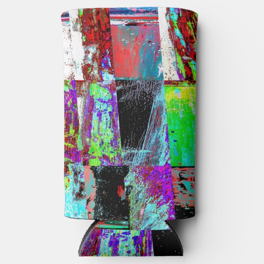 Cooler – Abstract Grid スリム缶クーラー (正面)