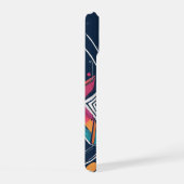 Cooler Junge, abstrakte dynamische Pop Kunst iPhone 15ケース (右側面)