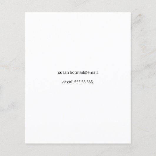 COOLER RAFFLE FUNDRAISER チラシ (裏面)