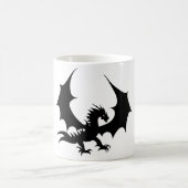 Cooler Schwarzer Drache  コーヒーマグカップ (中央)