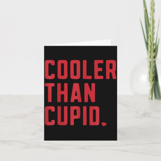 Cooler Than Cud Cute Valentine's Day Kids Boys Gir カード (正面)