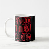 Cooler Than Cud Cute Valentine's Day Kids Boys Gir コーヒーマグカップ (左)