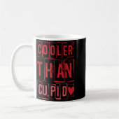 Cooler Than Cud Cute Valentine's Day Kids Boys Gir コーヒーマグカップ (左)