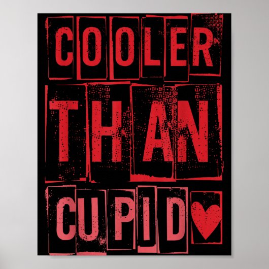 Cooler Than Cud Cute Valentine's Day Kids Boys Gir ポスター (正面)