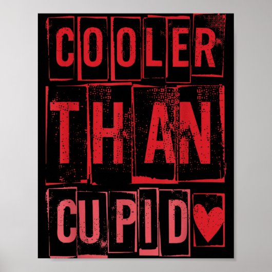 Cooler Than Cud Cute Valentine's Day Kids Boys Gir ポスター (正面)